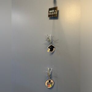 GRADUATION DECOR SET | 2 piece Gold Hanging Celebration Art